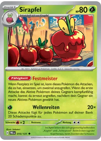 Sirapfel #010/131 — Prismatische Entwicklungen