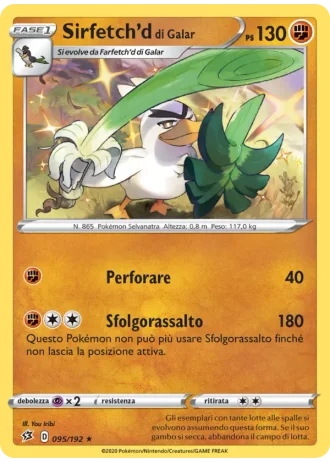 Sirfetch'd di Galar #95/192 — Fragore Ribelle