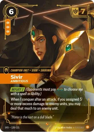 Sivir, Ambitious #120/221 — Spiritforged