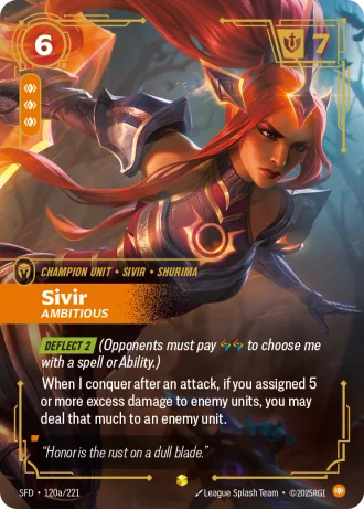 Sivir, Ambitious #120a/221 — Spiritforged