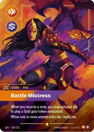 Sivir, Battle Mistress #250/221 — Spiritforged