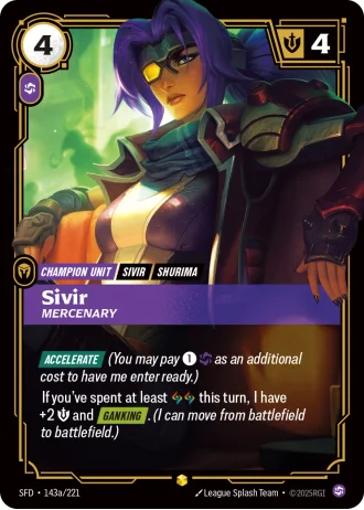 Sivir, Mercenary #143a/221 — Spiritforged