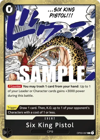 Six King Pistol (OP03-097) — Pillars of Strength (OP03)