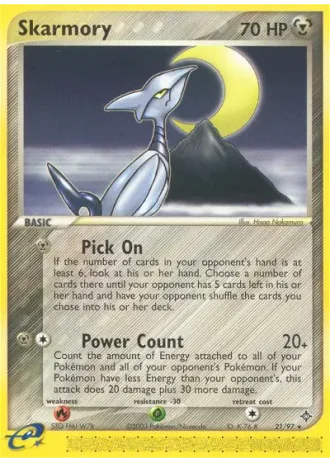 Skarmory #21/97 — EX Drago