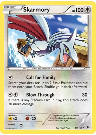 Skarmory #69/108 — Roaring Skies