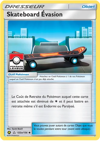 Skateboard Évasion #122a — Cartes alternatives A jaune