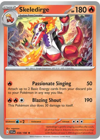 Skeledirge #038/198 — Scarlet & Violet