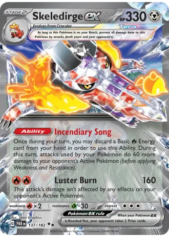 Skeledirge ex #137/182 — Paradox Rift