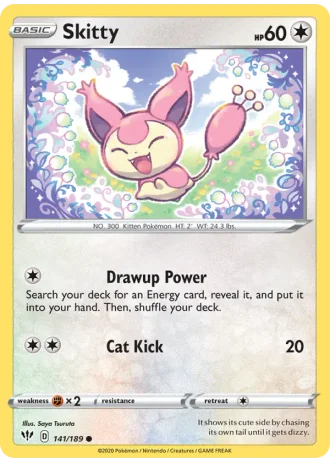 Skitty #141/189 — Darkness Ablaze