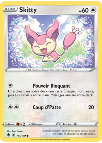 Skitty #141/189 — Ténèbres Embrasées