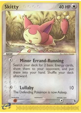 Skitty #44 — EX Rubino & Zaffiro