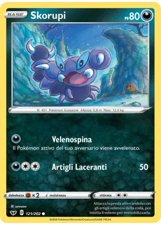 Skorupi #121/202 — Spada e Scudo
