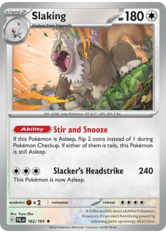 Slaking #162/193 — Paldea Evolved