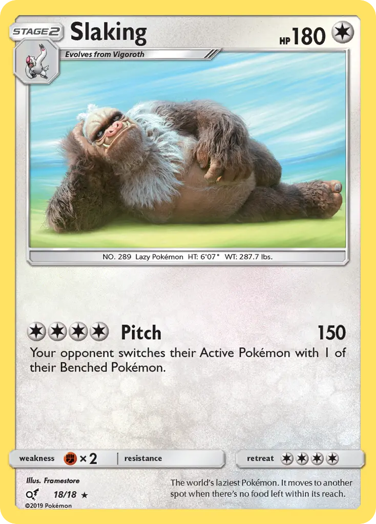 Slaking #18 — Detective Pikachu