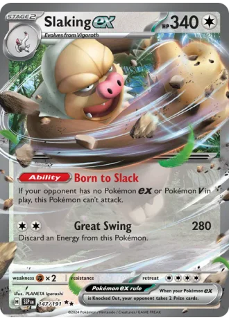 Slaking ex #147/191 — Surging Sparks