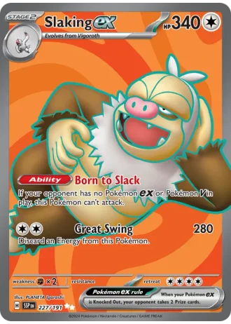 Slaking ex #227/191 — Surging Sparks