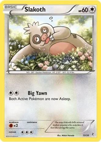 Slakoth #15 — XY trainer Kit (Bisharp)