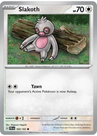 Slakoth #160/193 — Paldea Evolved