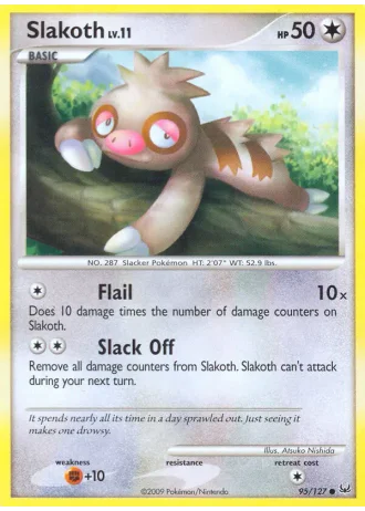 Slakoth #95/127 — Platino