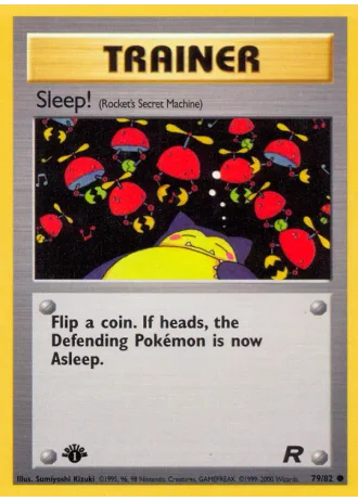 Sleep! (1ª Edizione) #79/82 — Team Rocket (1ª Edizione)