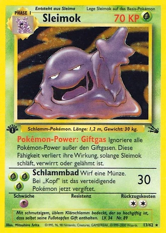 Sleimok (1. Edition) #13/62 — Fossil (1. Edition)
