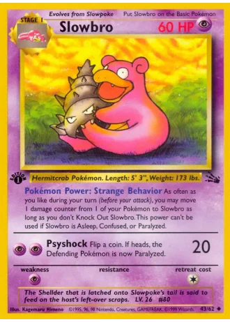 Slowbro #43/62 — Fossil