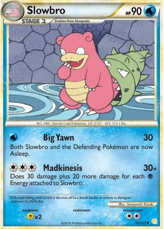 Slowbro #52/123 — HeartGold SoulSilver