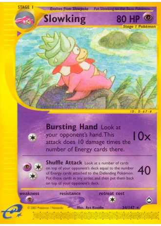Slowking #34/147 — Aquapolis