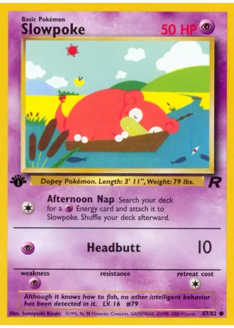 Slowpoke (1st Edition) #67/82 — Team Rocket (1st Edition)