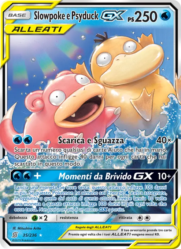 Slowpoke e Psyduck GX #35 — Sintonia Mentale