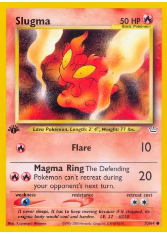Slugma (1st Edition) #53/64 — Neo Revelation (1st Edition)