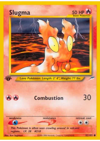 Slugma (1st Edition) #82/105 — Neo Destiny (1st Edition)