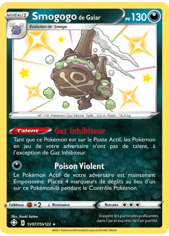 Smogogo de Galar SV077/122 — Coffre Chromatique (Destinées Radieuses)
