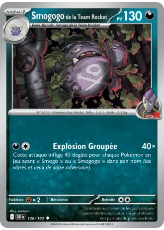 Smogogo de la Team Rocket #126/182 — Rivalités Destinées