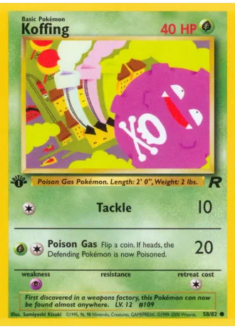 Smogon (1. Edition) #58/82 — Team Rocket (1. Edition)