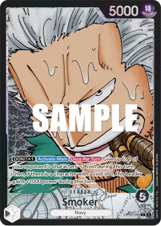 Smoker (OP02-093) (Alternative Art) — Paramount War (OP02)