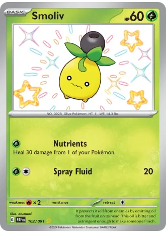 Smoliv #102/91 — Paldean Fates