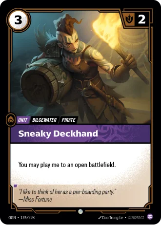 Sneaky Deckhand #176/298 — Origins