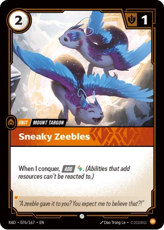 Sneaky Zeebles #076/167 — Radiance