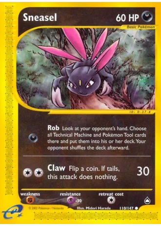 Sneasel #110/147 — Aquapolis
