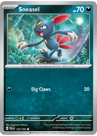 Sneasel #133 — Paldea Evolved