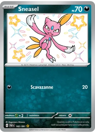 Sneasel #182/91 — Destino di Paldea