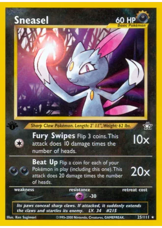 Sneasel #25/111 — Neo Genesis
