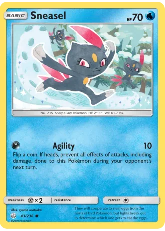 Sneasel #43/236 — Cosmic Eclipse