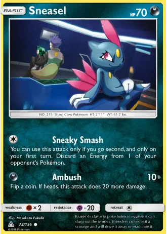Sneasel #73/156 — Ultra Prism