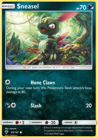 Sneasel #85/147 — Burning Shadows