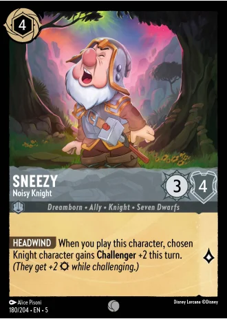 Sneezy - Noisy Knight #180/204 — Shimmering Skies