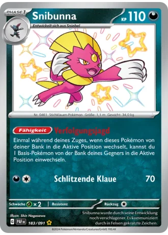 Snibunna #183/91 — Paldeas Schicksale