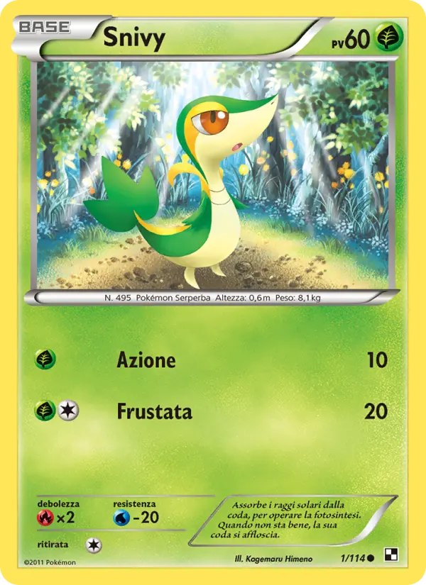 Snivy #1 — Nero e Bianco