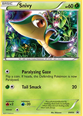 Snivy BW06 — Black & White Promos